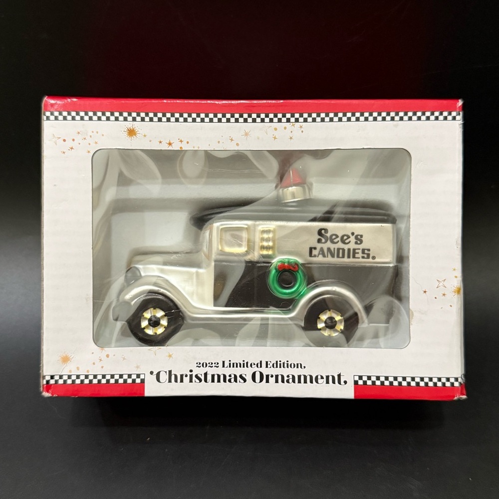 2022 Limited Edition SEE’S CANDIES Delivery Truck Christmas Tree Ornament